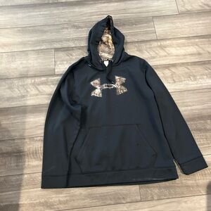 Under Armour Black Hoodie with Camo Logo